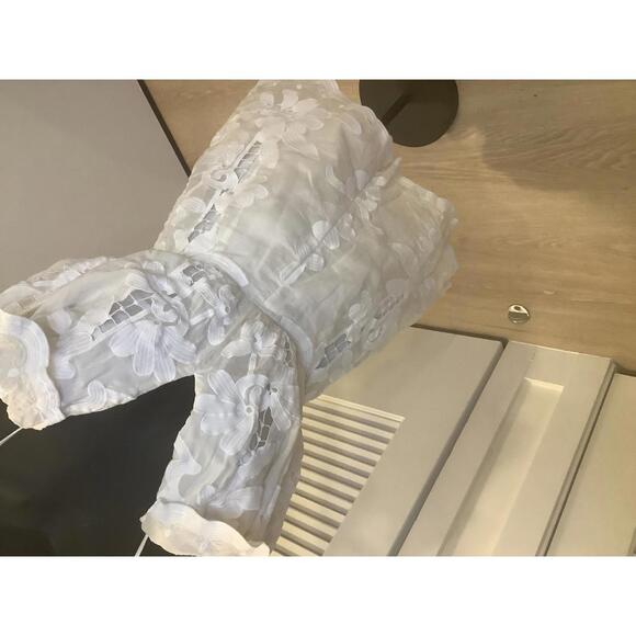 Alice McCall White Lace Shake It Off Romper 0 Bohemian Resortwear Embroidery - Picture 3 of 6